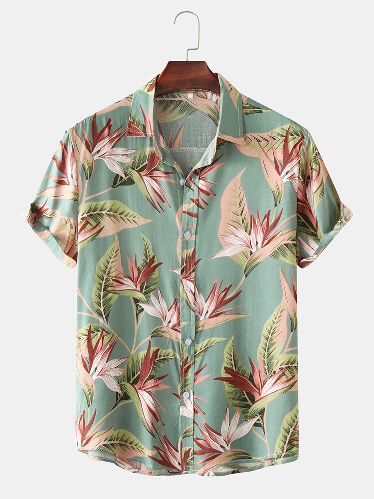 Ethnic Egyptian Printeded Revere Collar Shirt