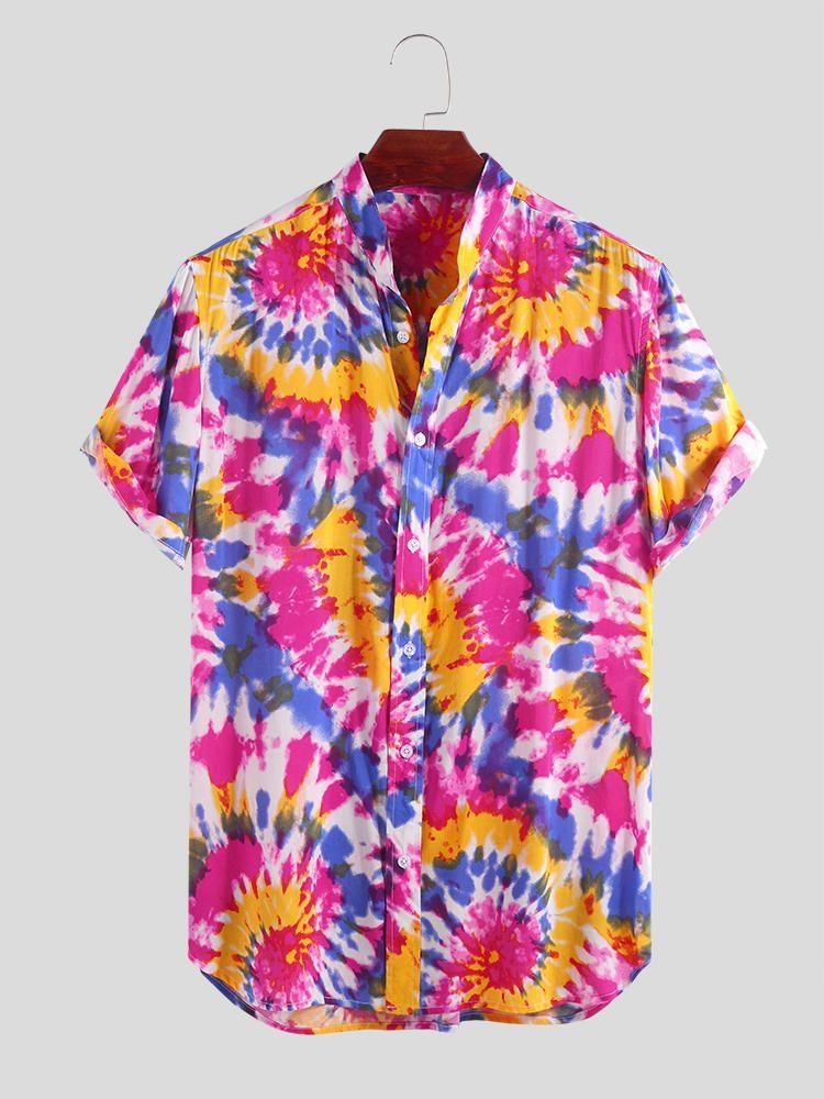 Ethnic Style Printed Floral Casual Shirts