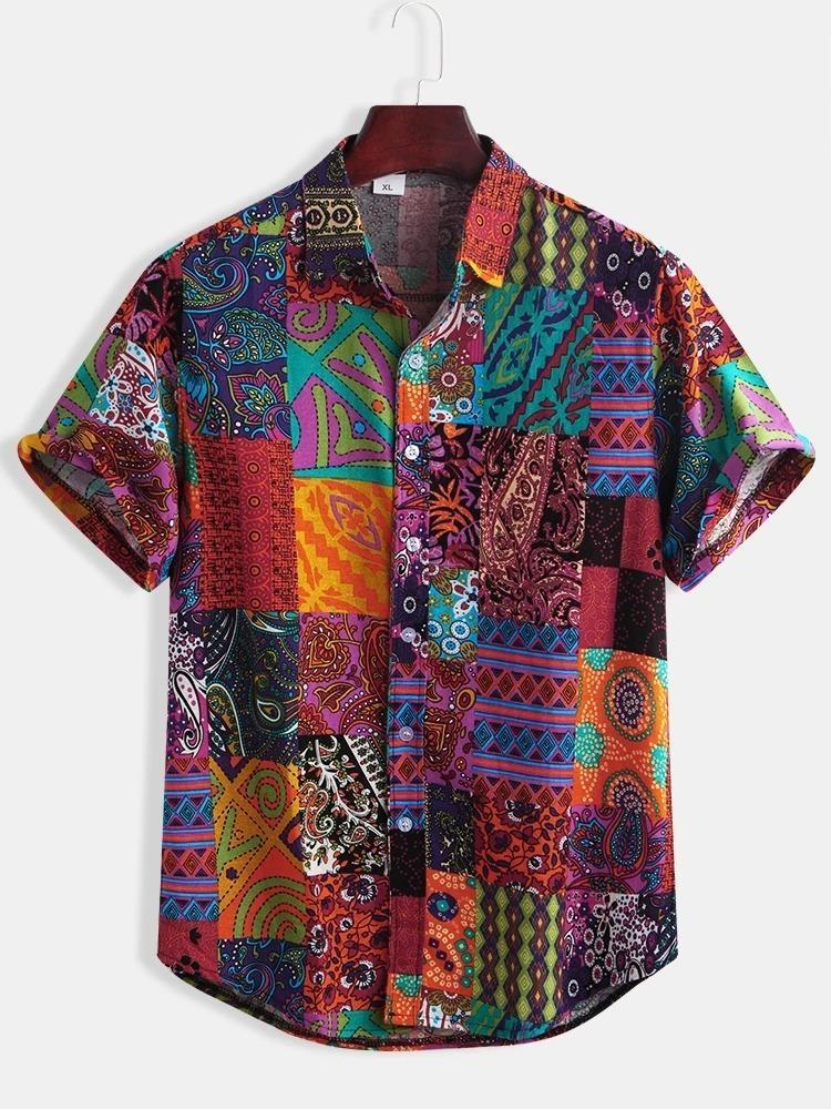 Point Style Printed Summer Shirt for men