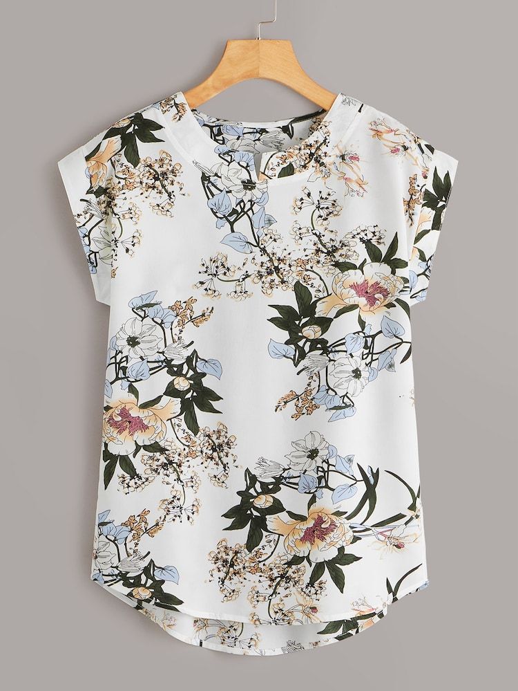 Flamingo Plant Printeded Chest Pocket Shirt
