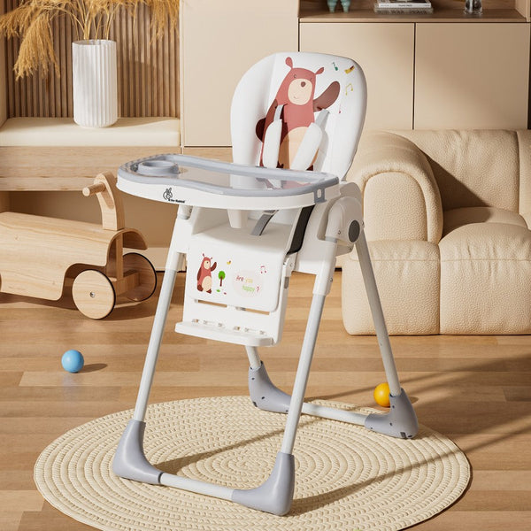 Marshmallow Lite Baby High Chair - 6 Level Height Adjustment