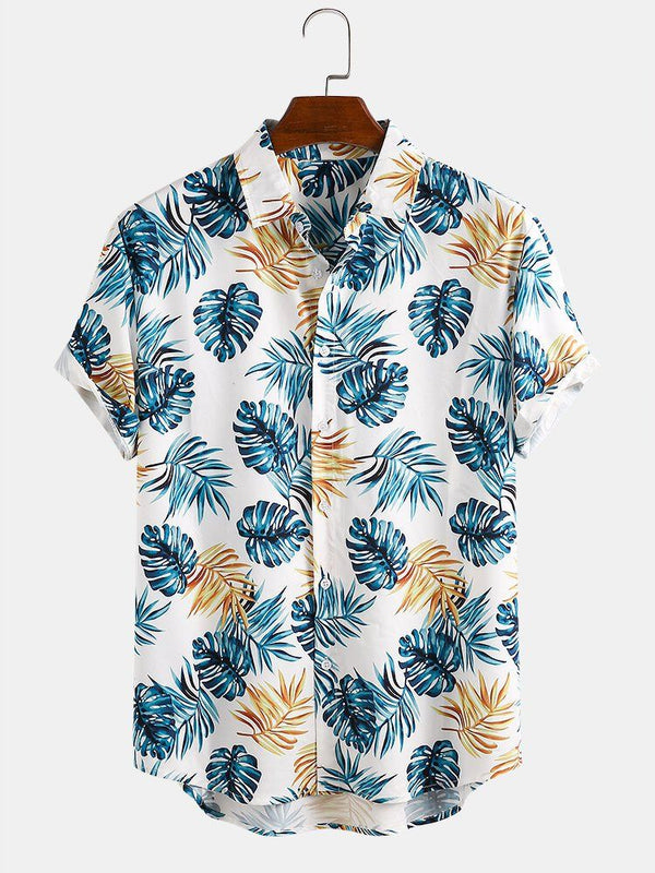 Leaf Point Style Printed Summer Shirts