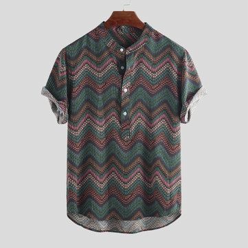 Fashionable Point Style Printed Summer Shirt