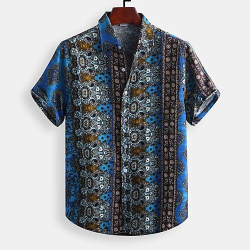 Fashionable Point Style Printed Summer Shirts