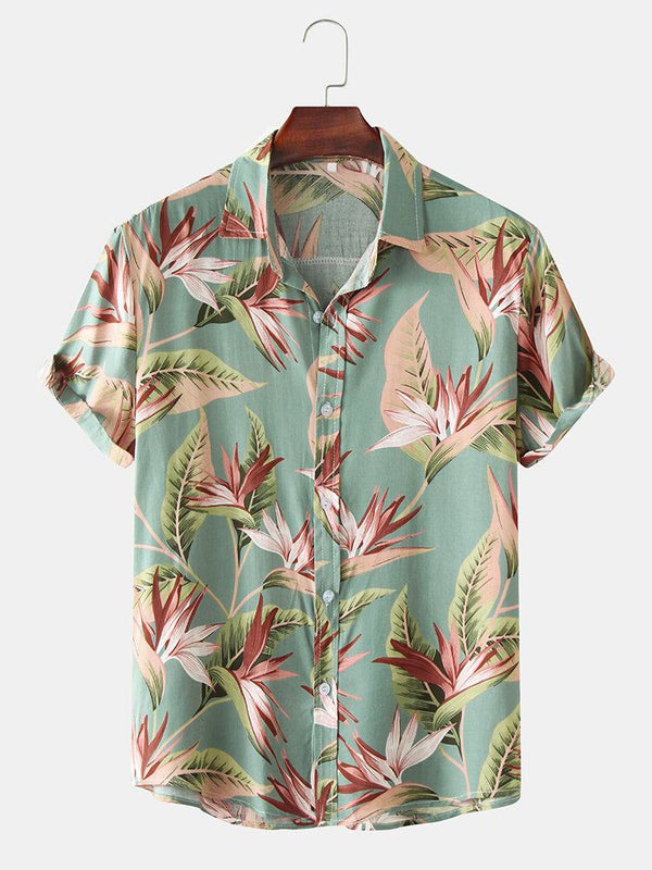 Ethnic Egyptian Printeded Revere Collar Shirt