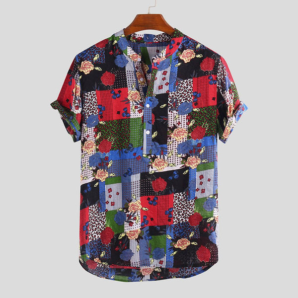 Fashionable Point Style Printed Summer Shirt