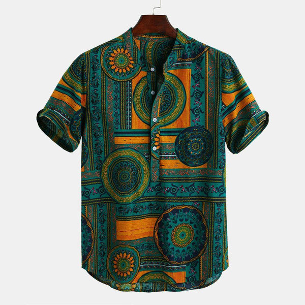 Fashionable Point Style Printed Summer Shirt