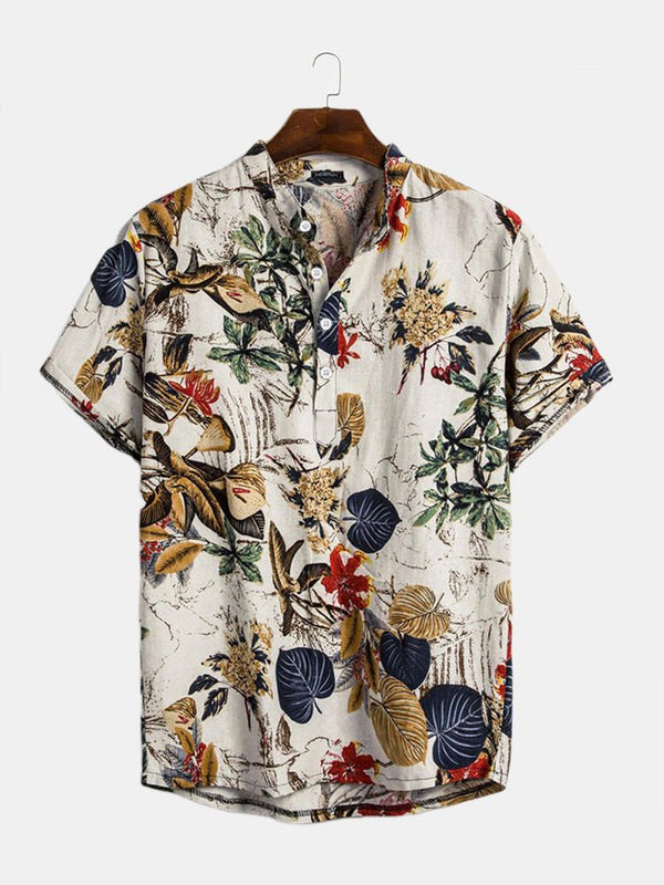 Fashionable Point Style Printed Summer Shirt