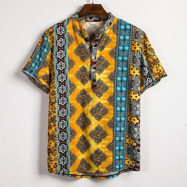 Fashionable Point Style Printed Summer Shirt