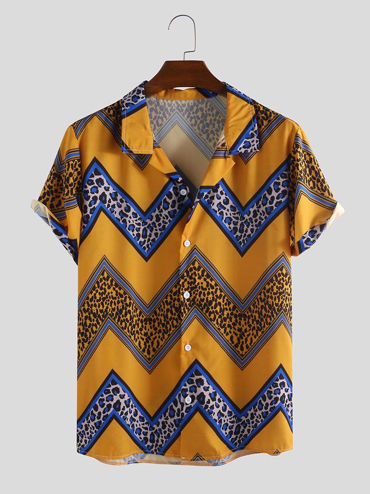 Lava Stone Style Printed Summer Shirt for men