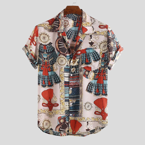 Fashionable Point Style Printed Summer Shirts
