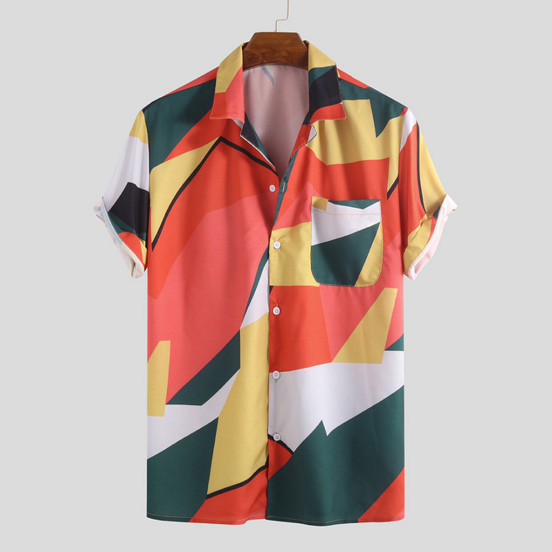 Fashionable Point Style Printed Summer Shirts