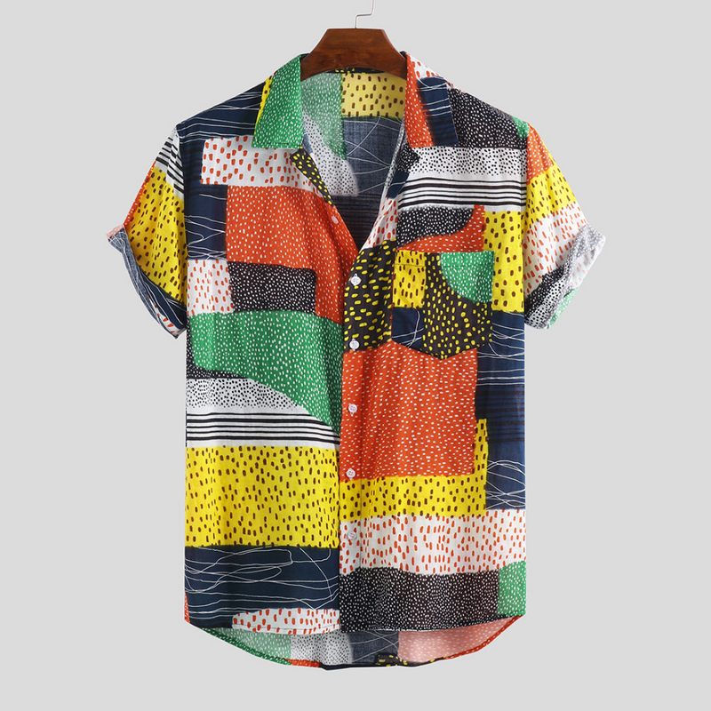 Fashionable Point Style Printed Summer Shirts