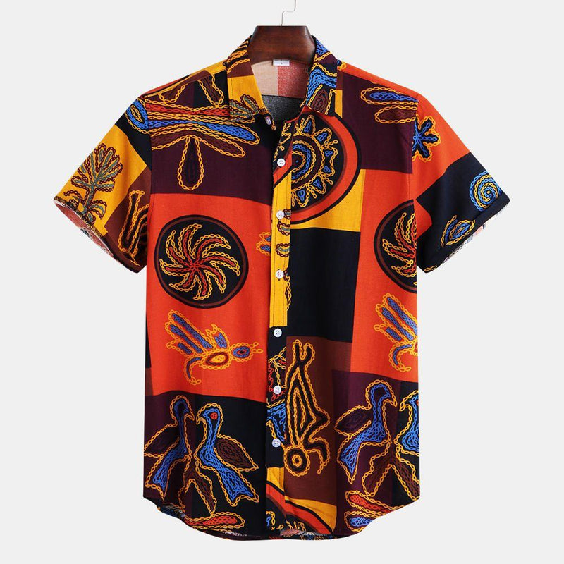 Fashionable Point Style Printed Summer Shirts