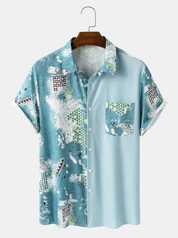 Fashionable Point Style Printed Summer Shirts