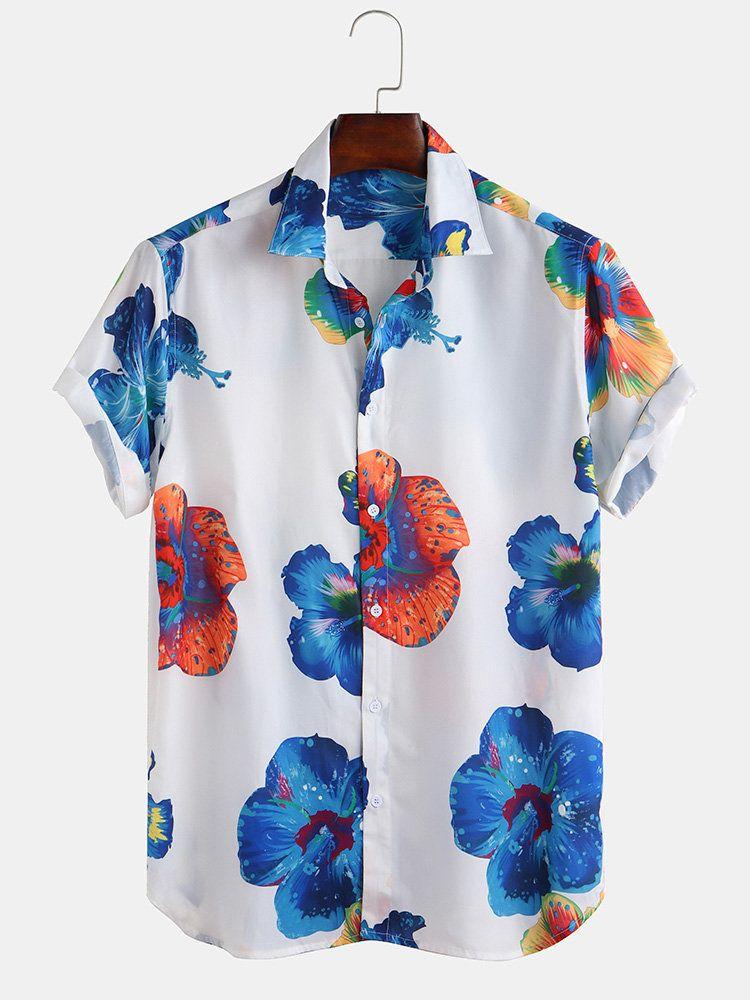 Fashionable Point Style Printed Summer Shirts