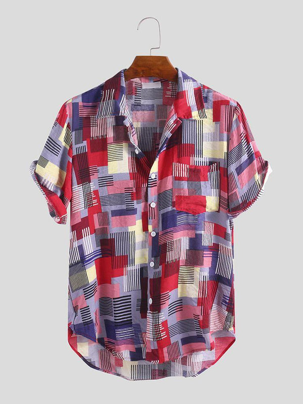 Fashionable Point Style Printed Summer Shirts