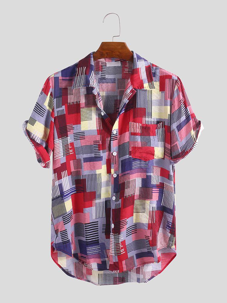 Fashionable Point Style Printed Summer Shirts