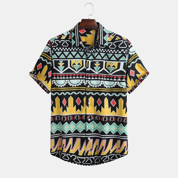 Fashionable Point Style Printed Summer Shirts