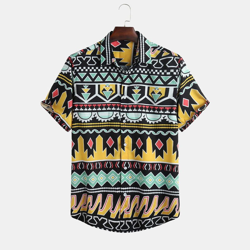 Fashionable Point Style Printed Summer Shirts